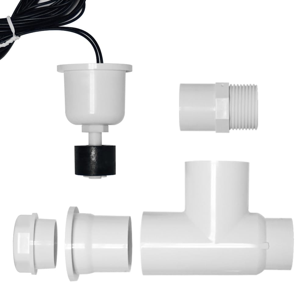 White Float Switch for HVAC Condensate Overflow Sensor