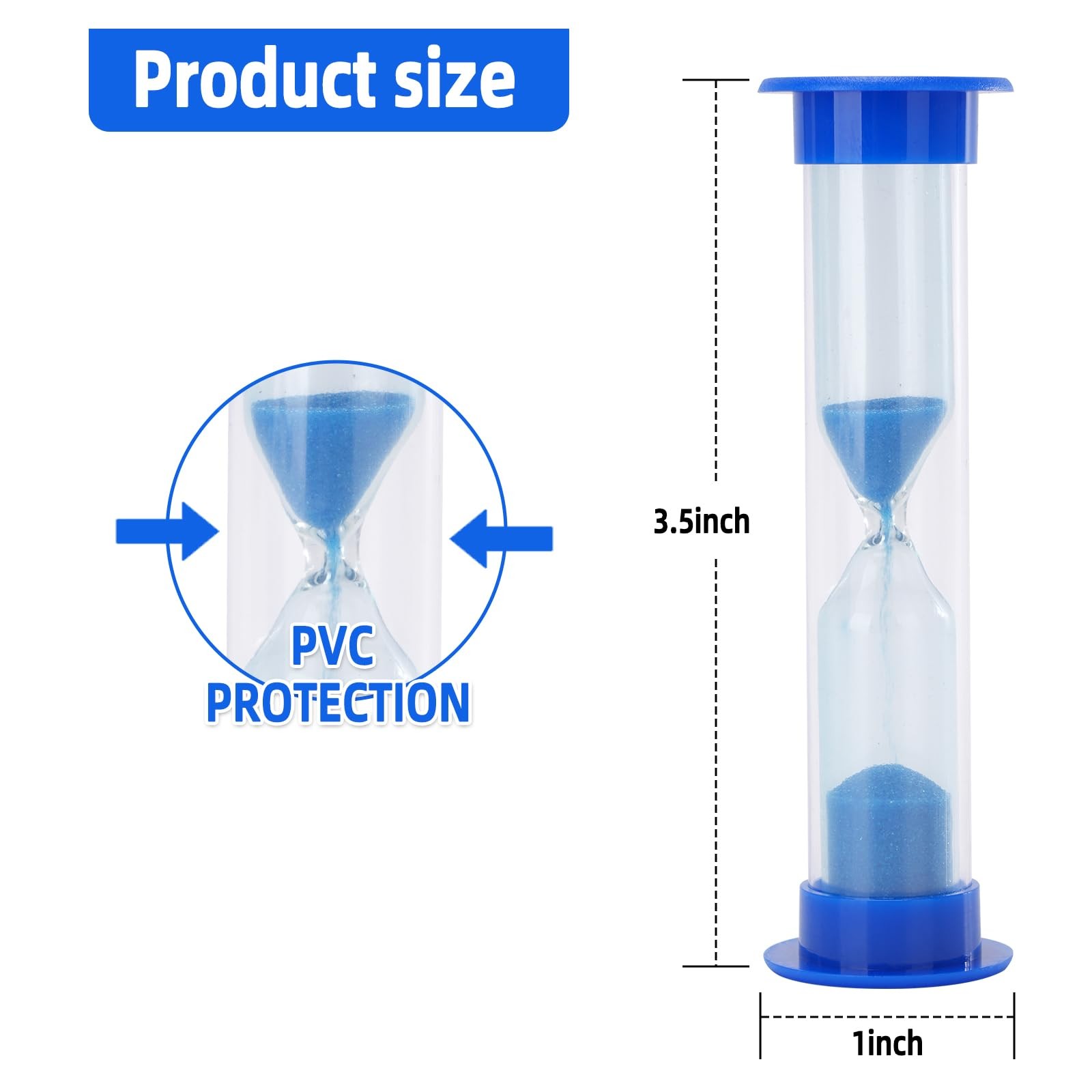 IMART Plastic Sand Timer Sandglass Hourglass Sand Clock Timer 30 sec, 1 min, ...