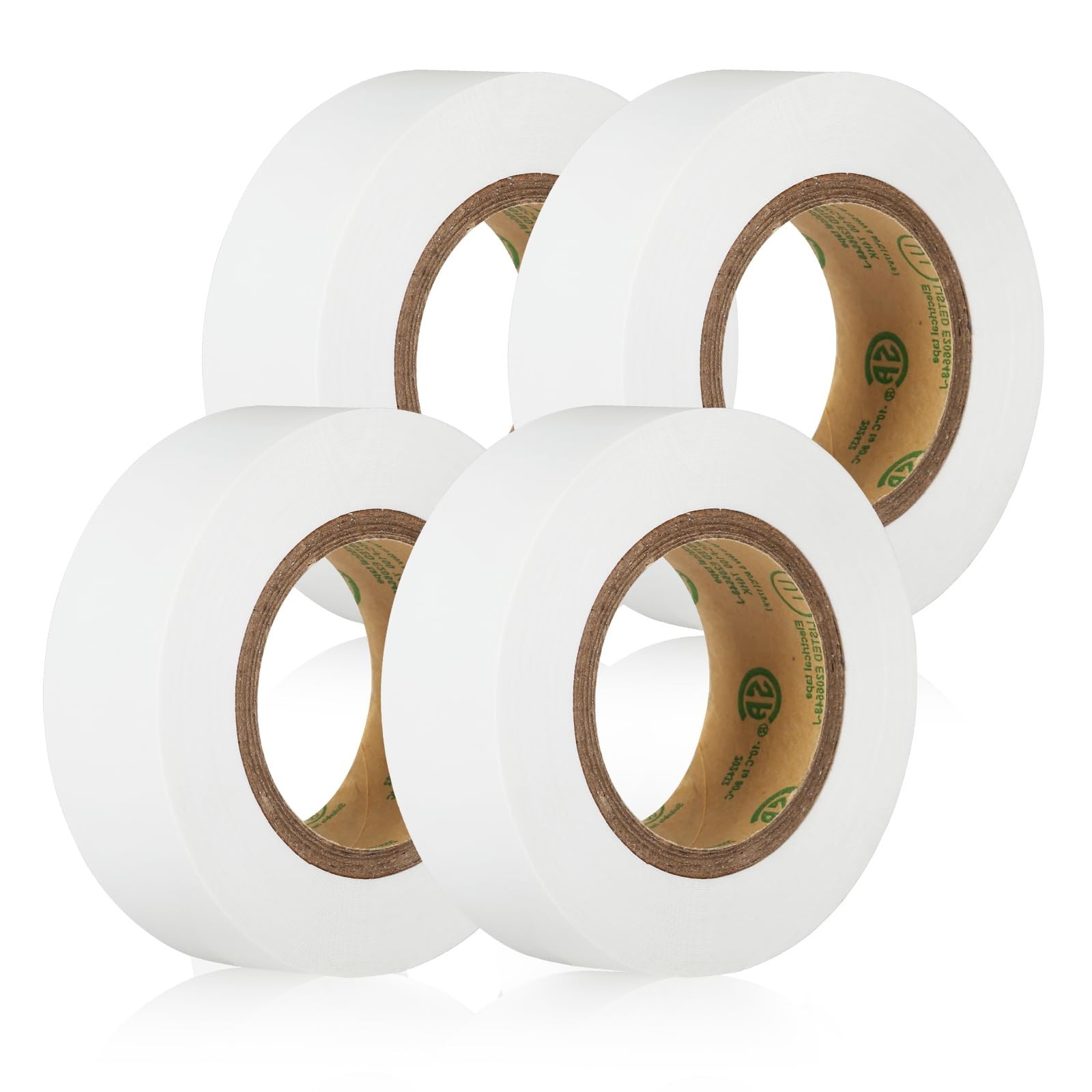 GEYYANG White Electrical Tape, Professional Grade UL Approved, 4 Pack Multipu...