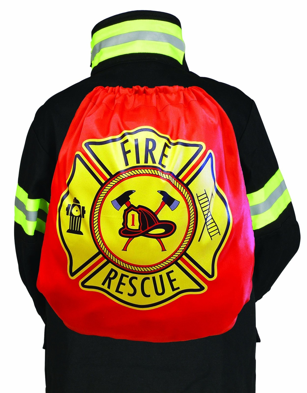 Aeromax Drawstring Backpack Firefighter Red