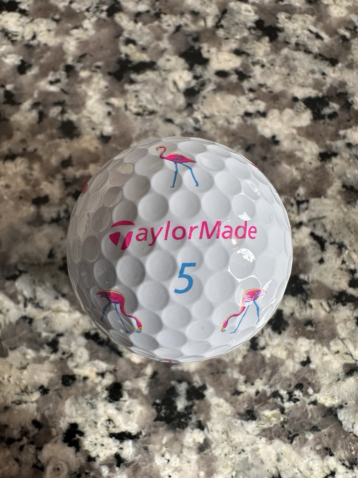 Taylormade TP5x Flamingo Pix Single Golf Ball. One Ball