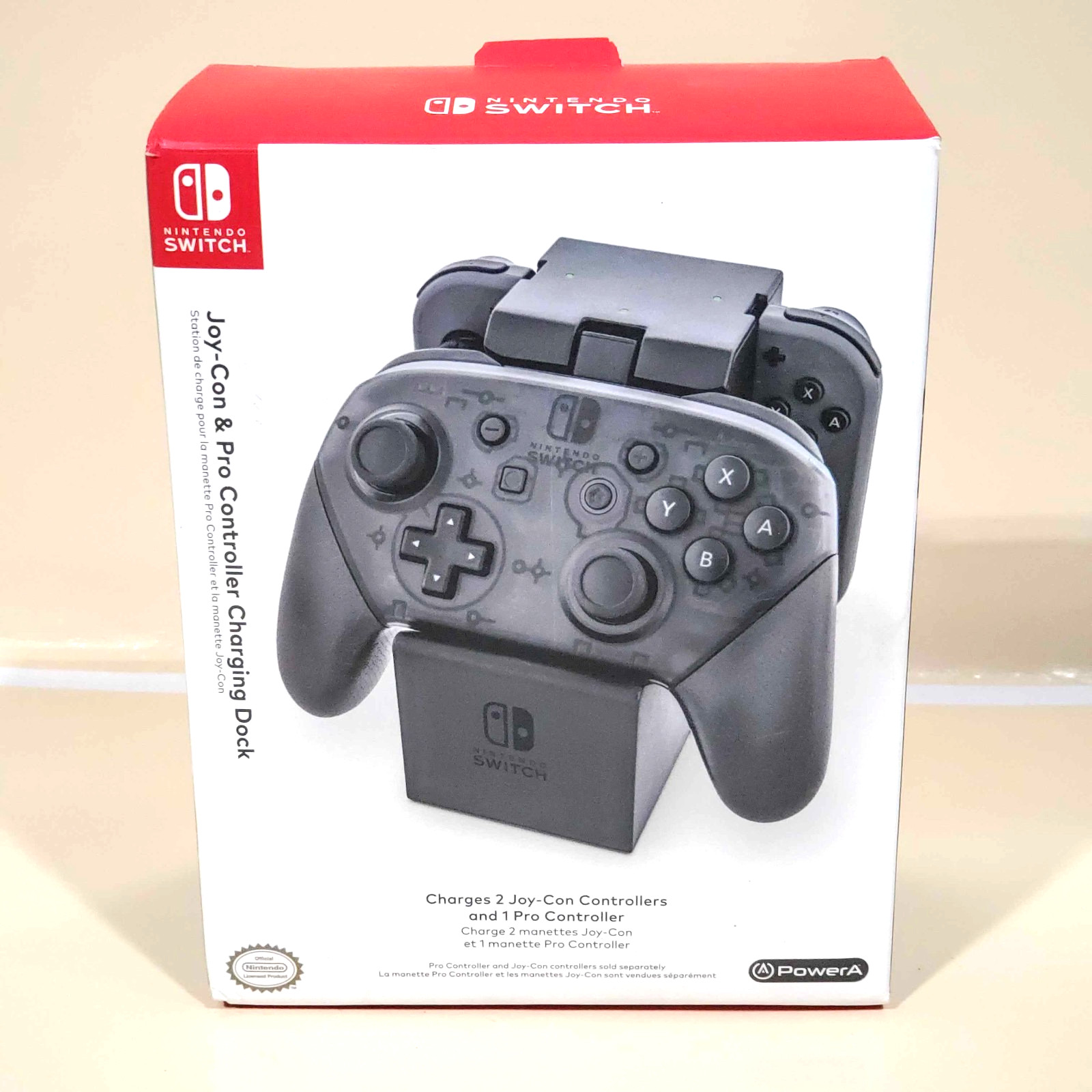 PowerA Joy-Con & Pro Controller Charging Dock Nintendo Switch BLACK