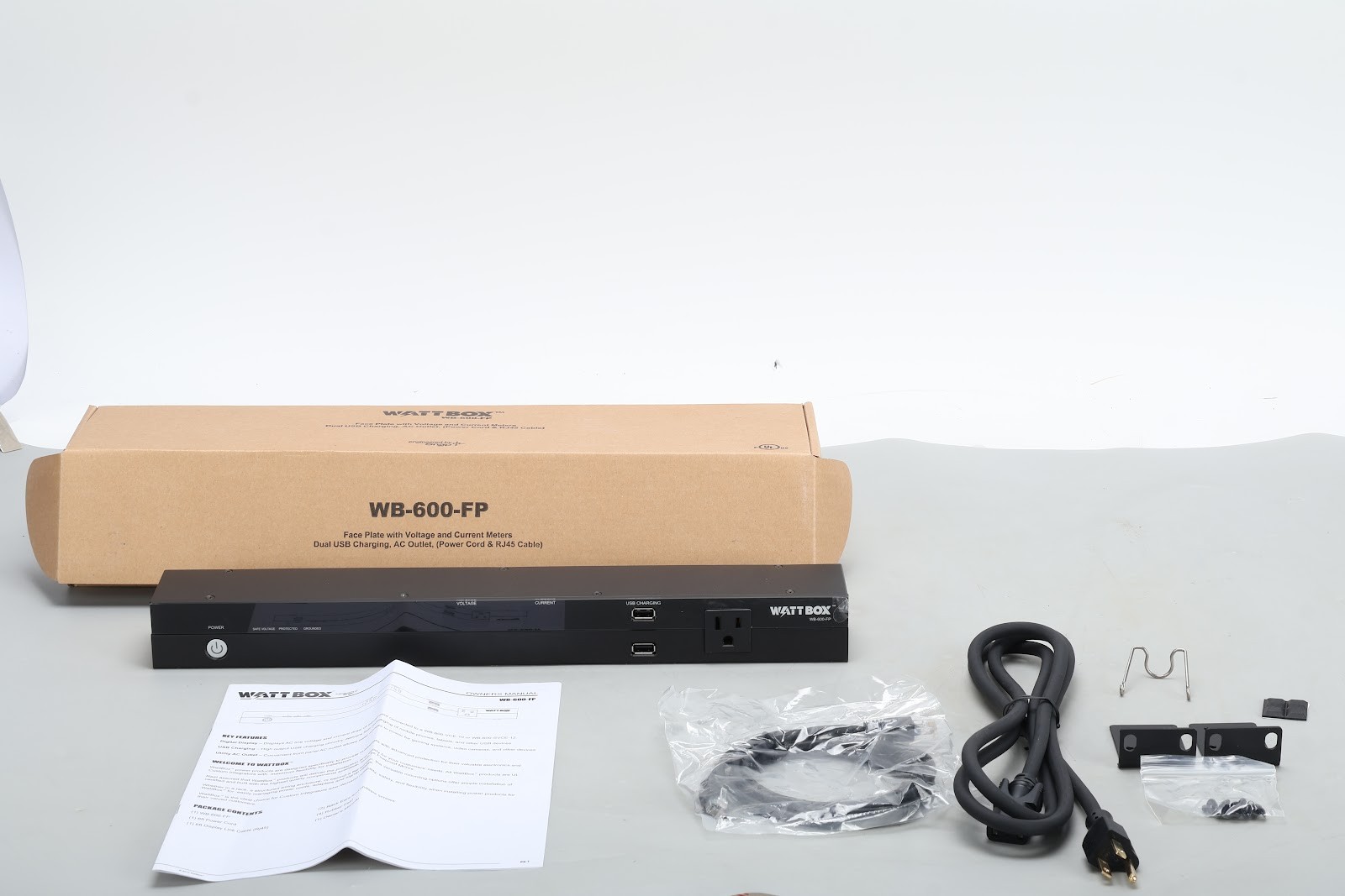 Wattbox WB-600-FP Face Plate with Voltage and Current Meters - New Open Box