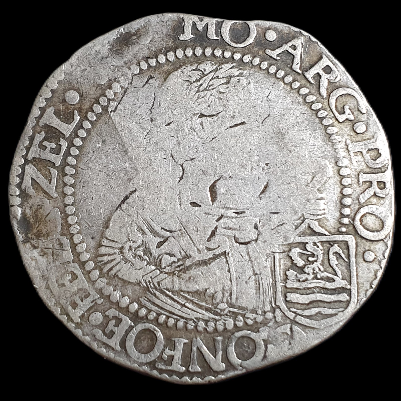Netherlands Zeeland Rijksdaalder Silver Gulden 1623 VF