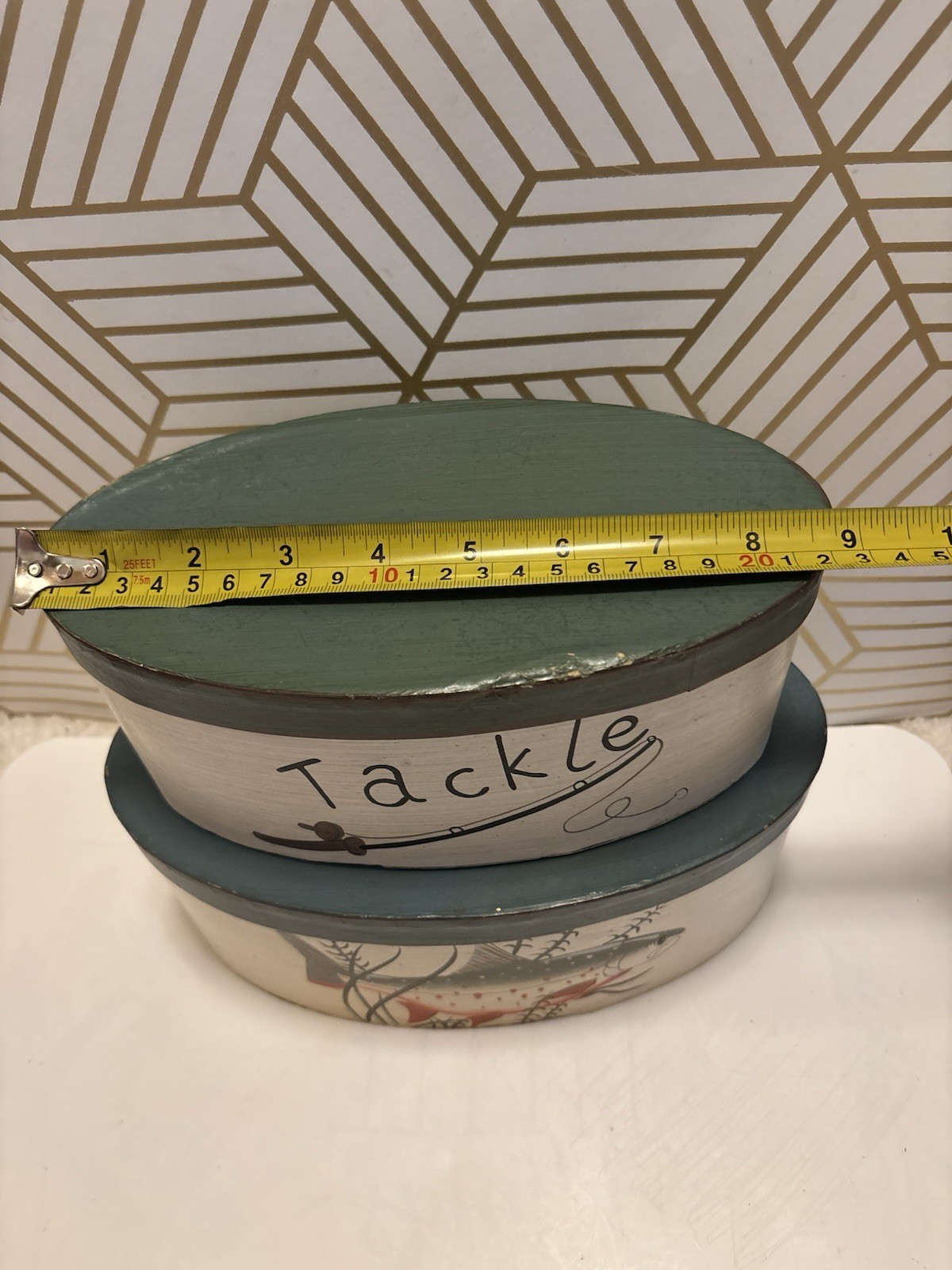 Set Of Two Nesting Boxes Fish & Table