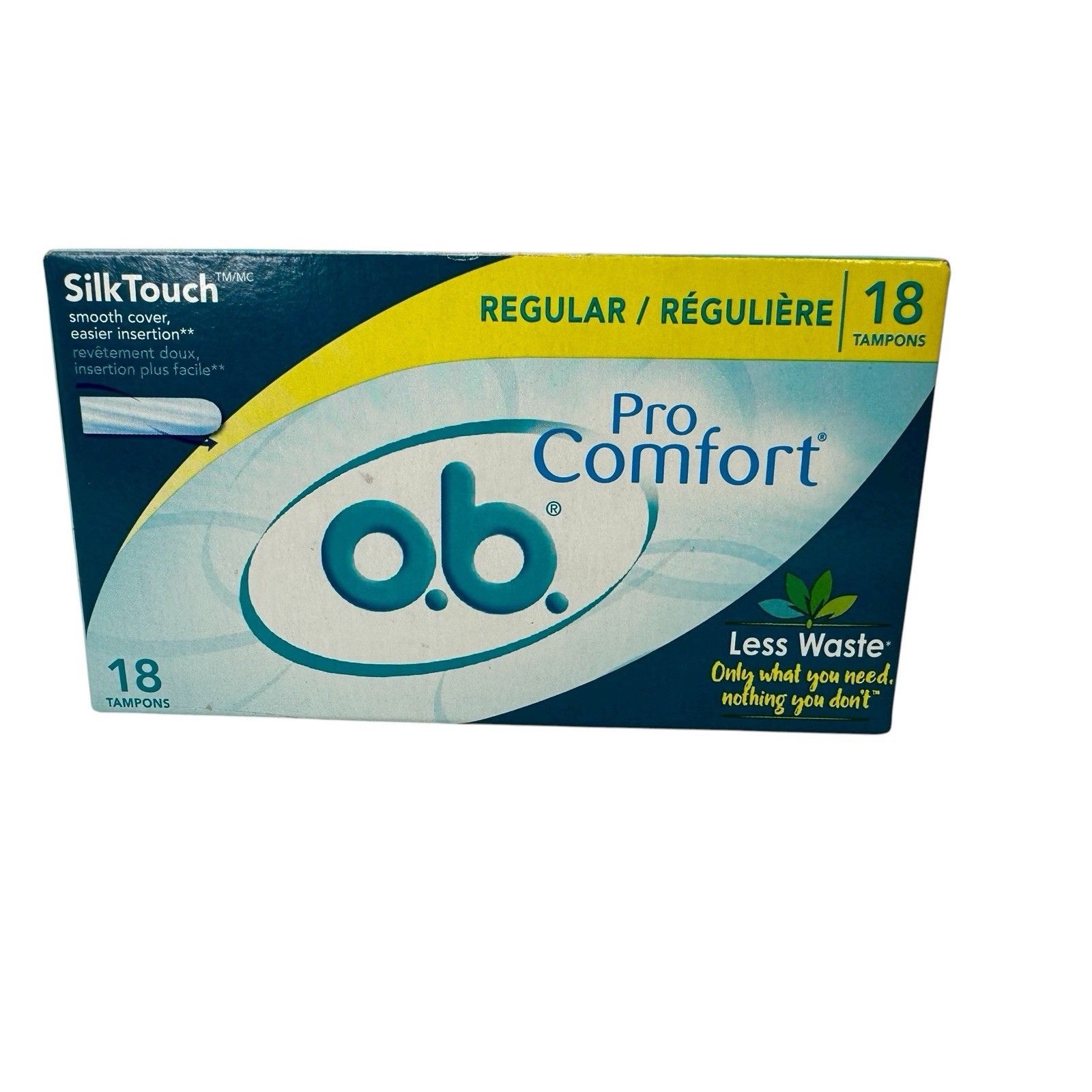 O.b. Pro Comfort Applicator Free Digital Tampons Regular Absorbancy 18 Count