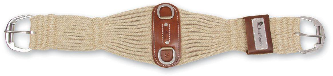 Classic Equine 27-Strand 100% Dyed Mohair Cinch With Leather Center