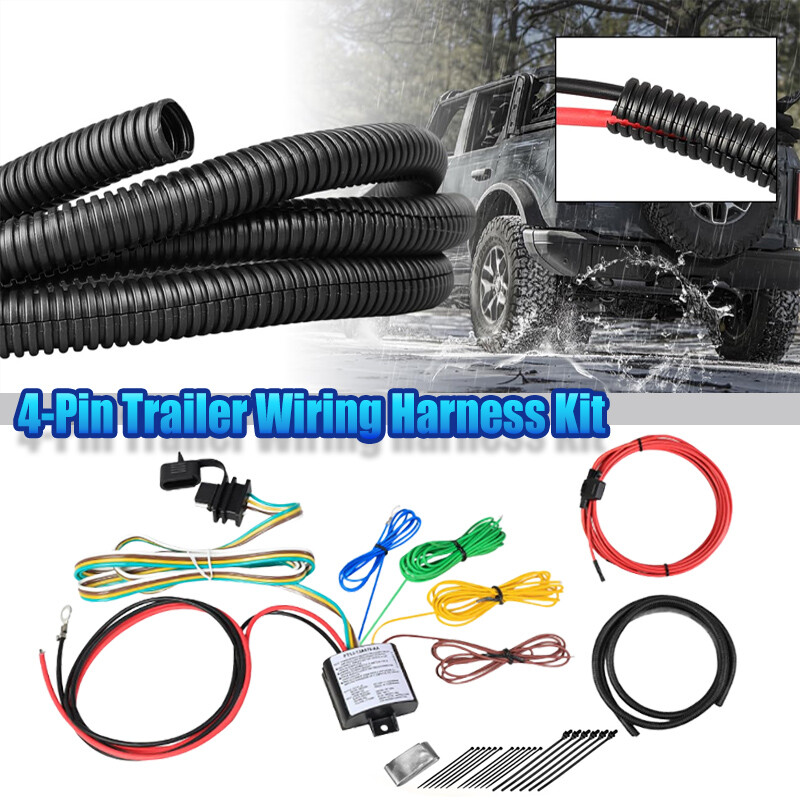 Trailer Hitch Wiring Harness For Ford Bronco Tow Connector Harness Assembly 4Pin