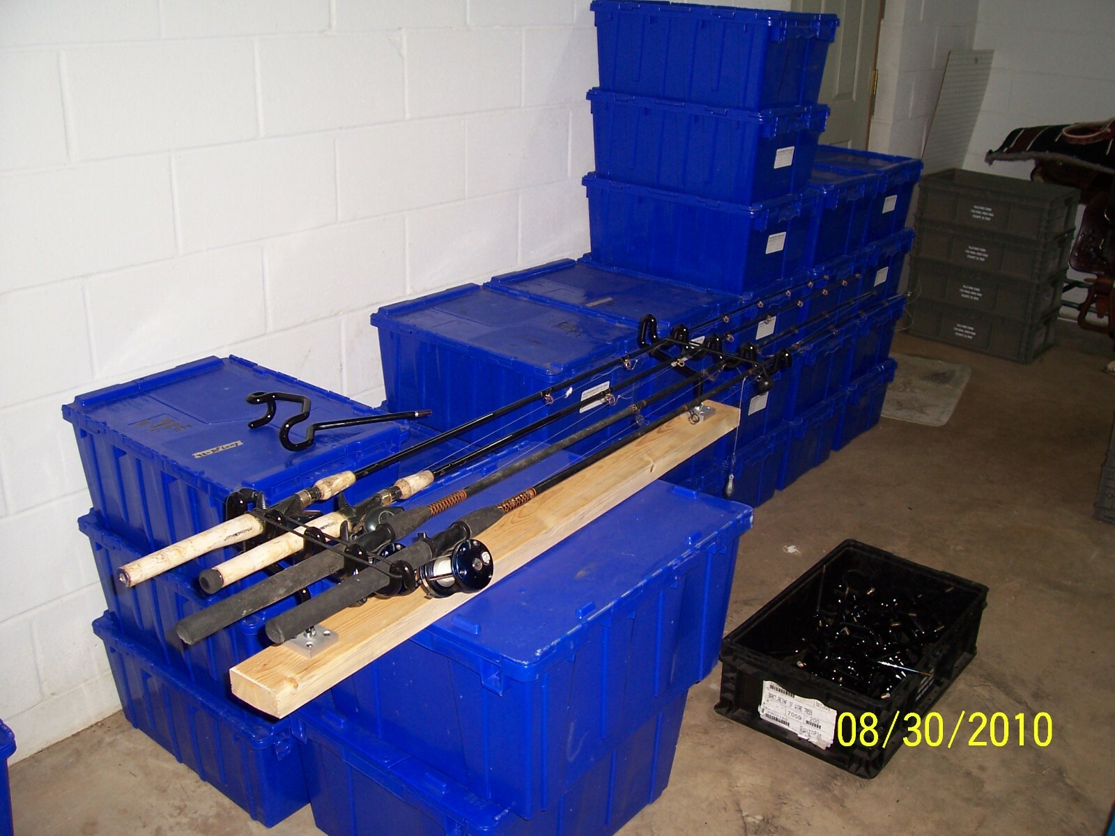 Boat Rod Racks with 2 Screw Bases One Set of 2. Made In USA*
