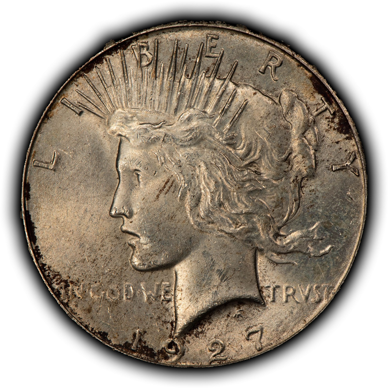 1927 $1 Silver Peace Dollar - Luster - UNC - SKU-D7545