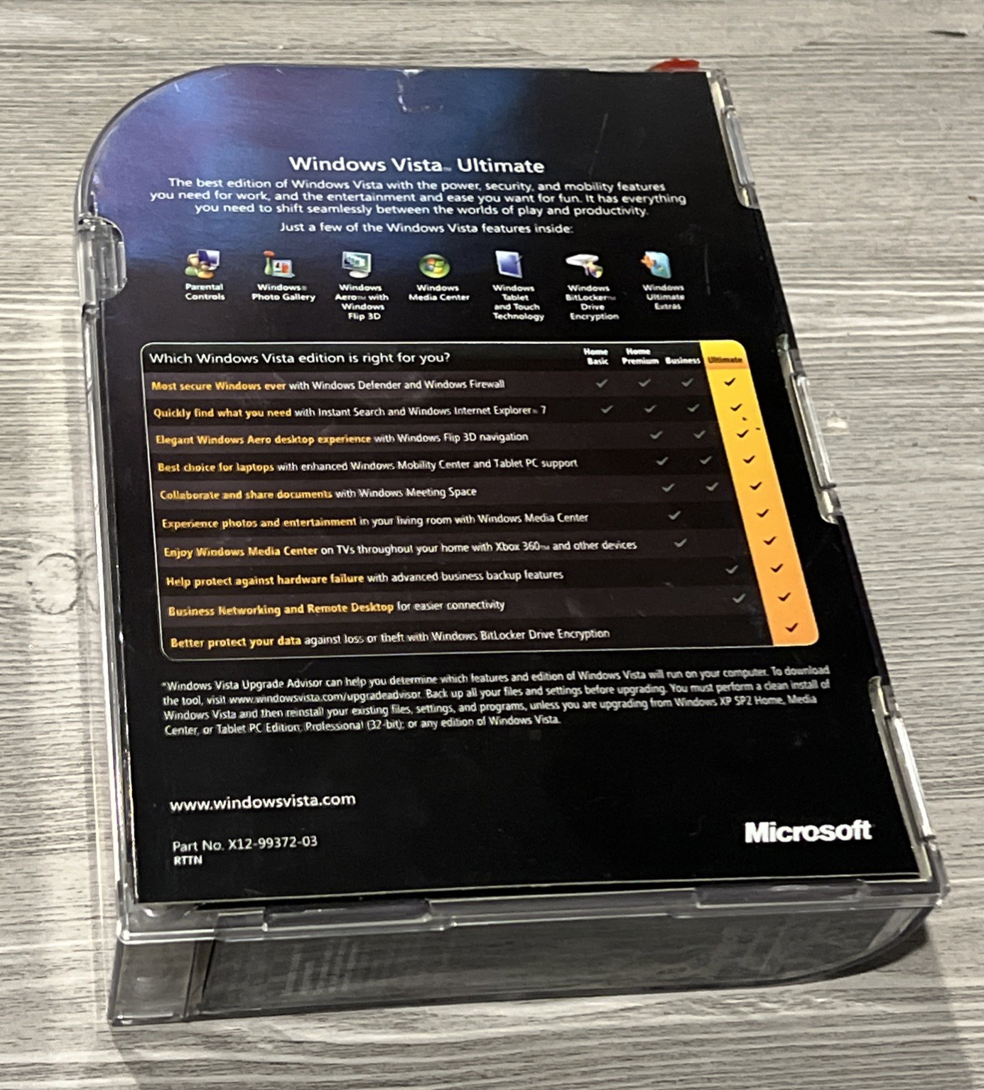 MS Windows Vista Ultimate Upgrade 32 & 64 Bit Genuine Retail Version 2-Discs