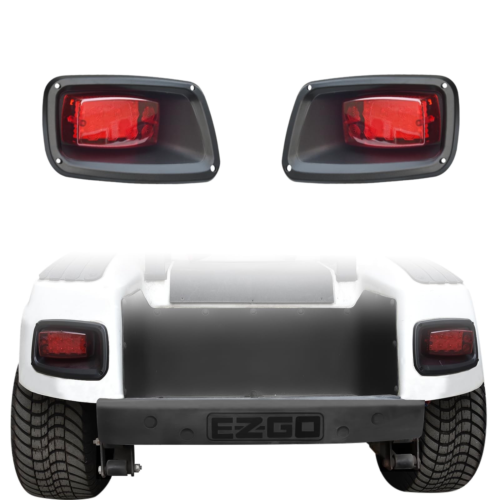 Orle Oko Golf Cart TXT LED Tail Light Kit Compatible with EZGO Led Red