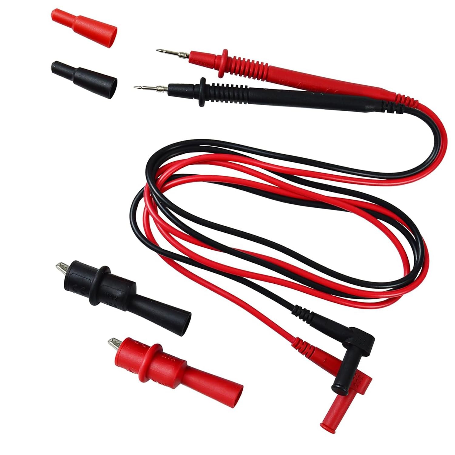 ZIBOO KIT-14 Test Lead Set,Compatible with Fluke Ideal Simpson mprobe black