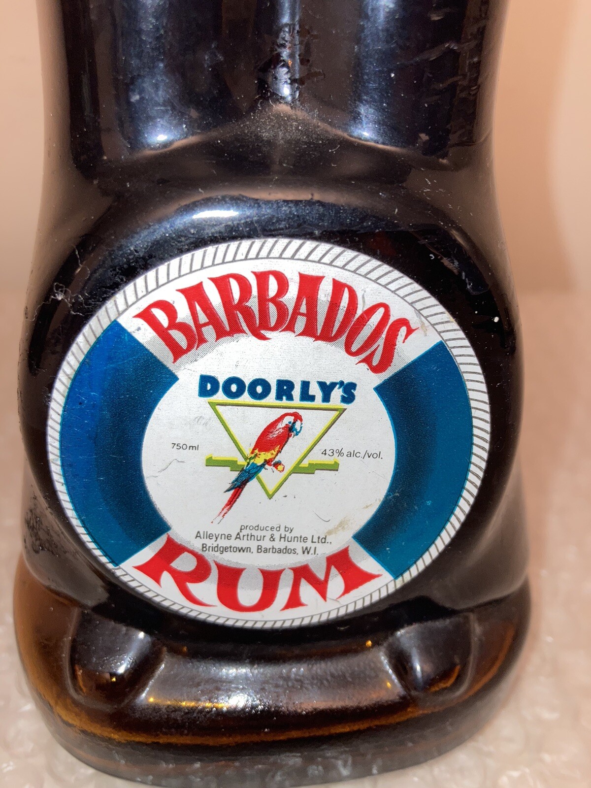 Vintage Barbados Rum Doorly’s Bottle Uniform