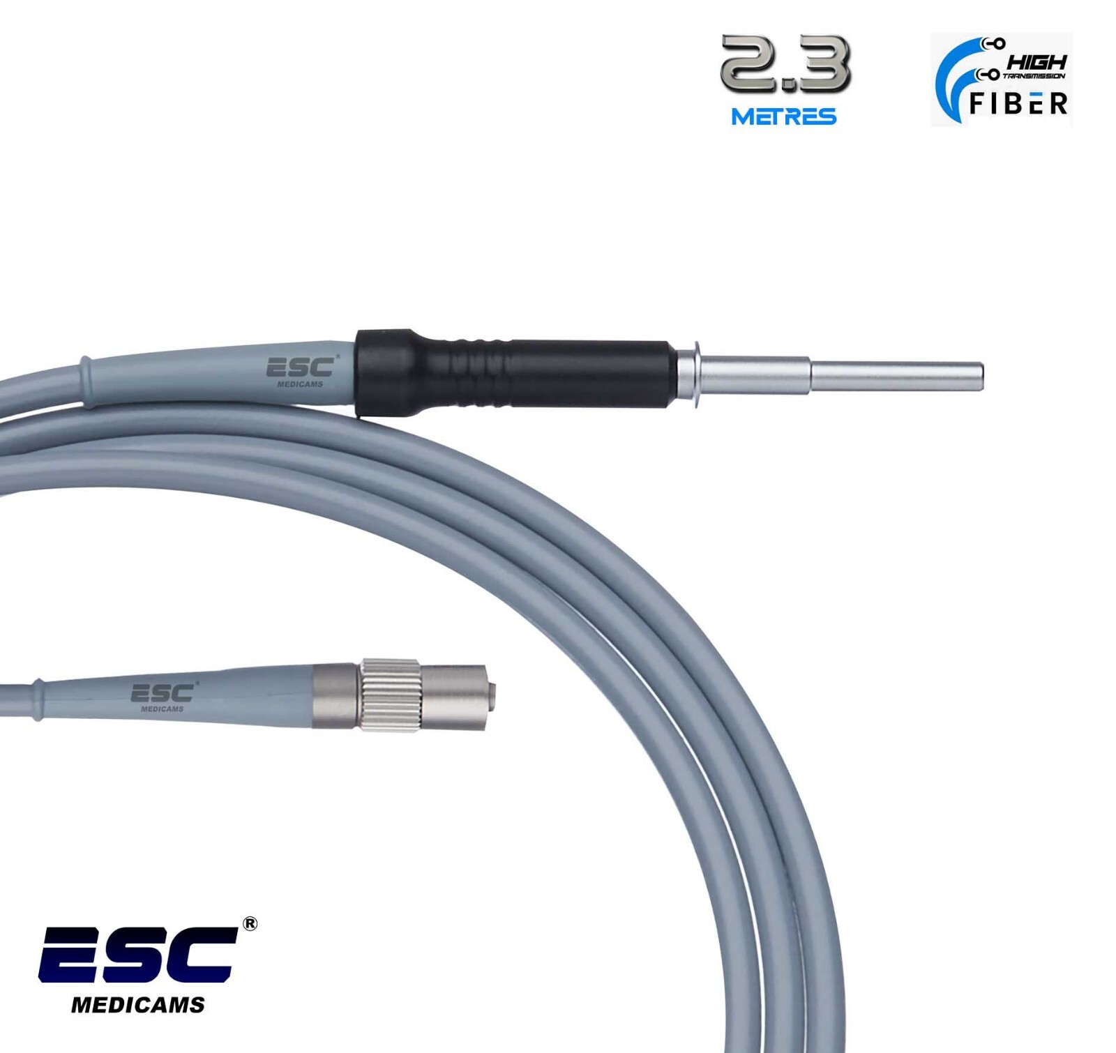Fiber Optic Cable for Endoscopy Cold LED Light Source 2.3M compatible with Storz