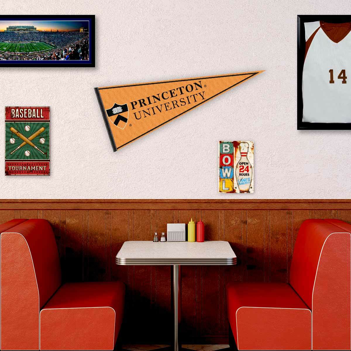 Princeton 12x30 Felt Pennant