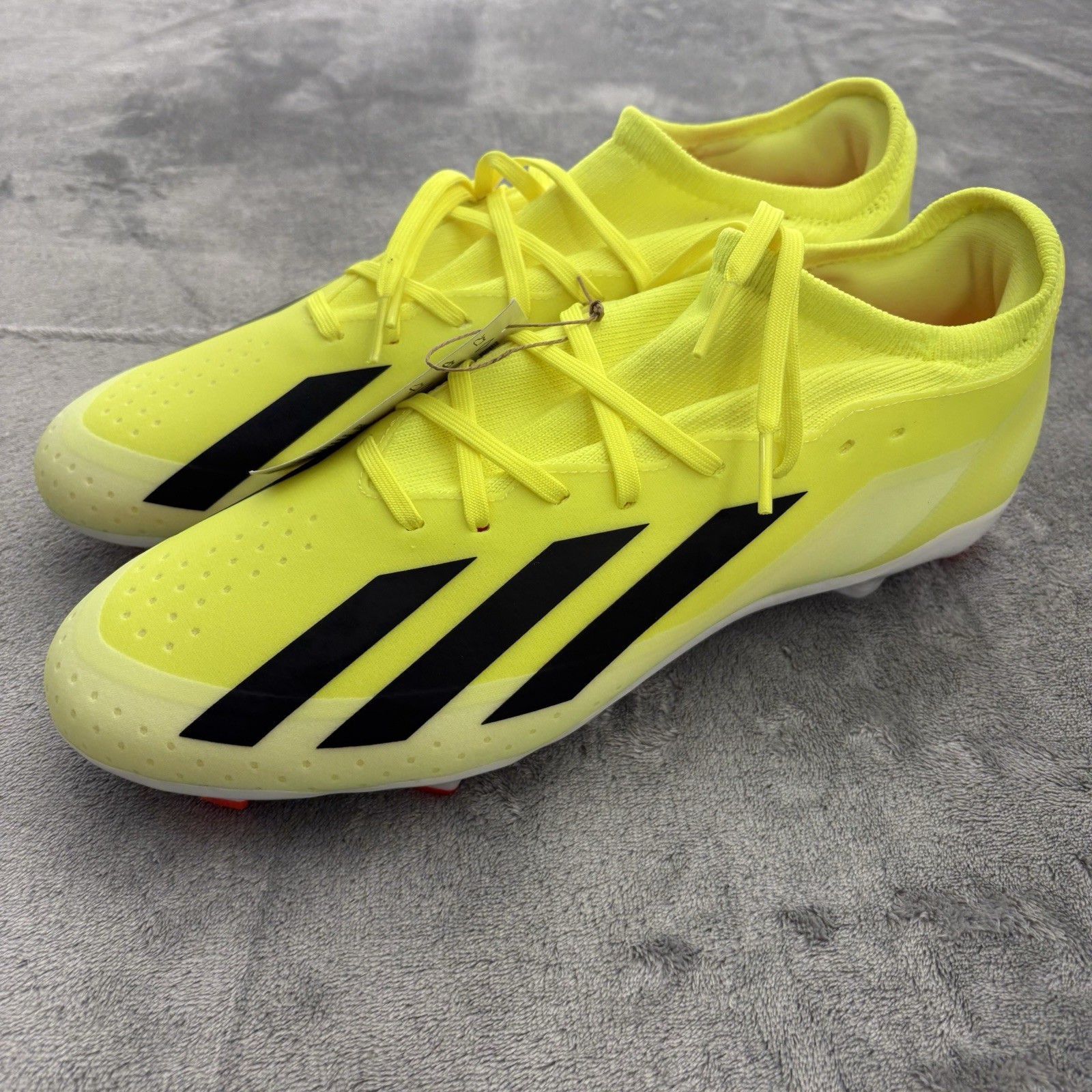 Adidas Men's X Crazyfast League FG  Neon Yellow Soccer Cleats 11.5 FG IG0605