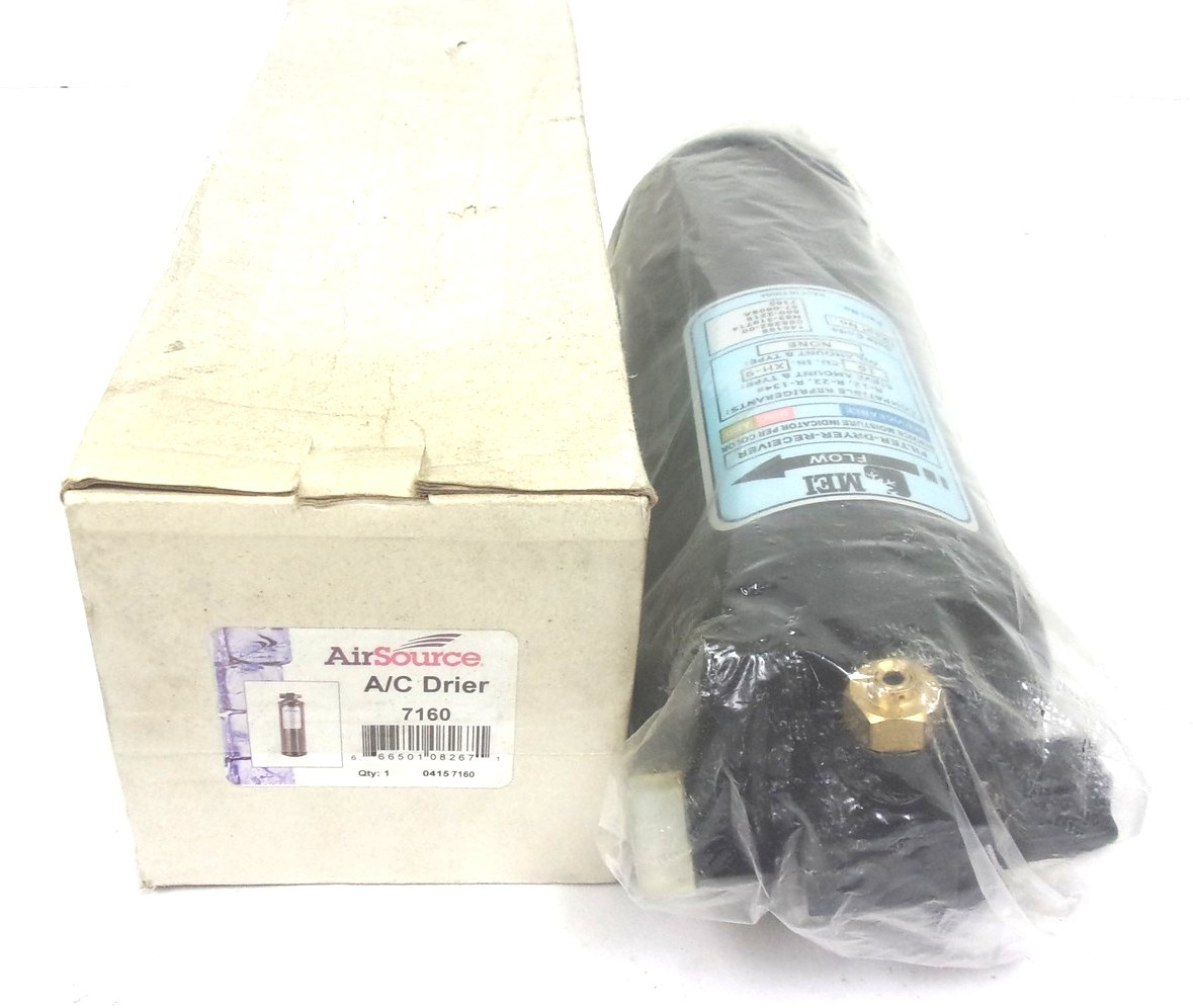 7160 NEW AIRSOURCE MEI A/C RECEIVER DRIER 10" X 3" 07-0608A 800-2216 N83-319714
