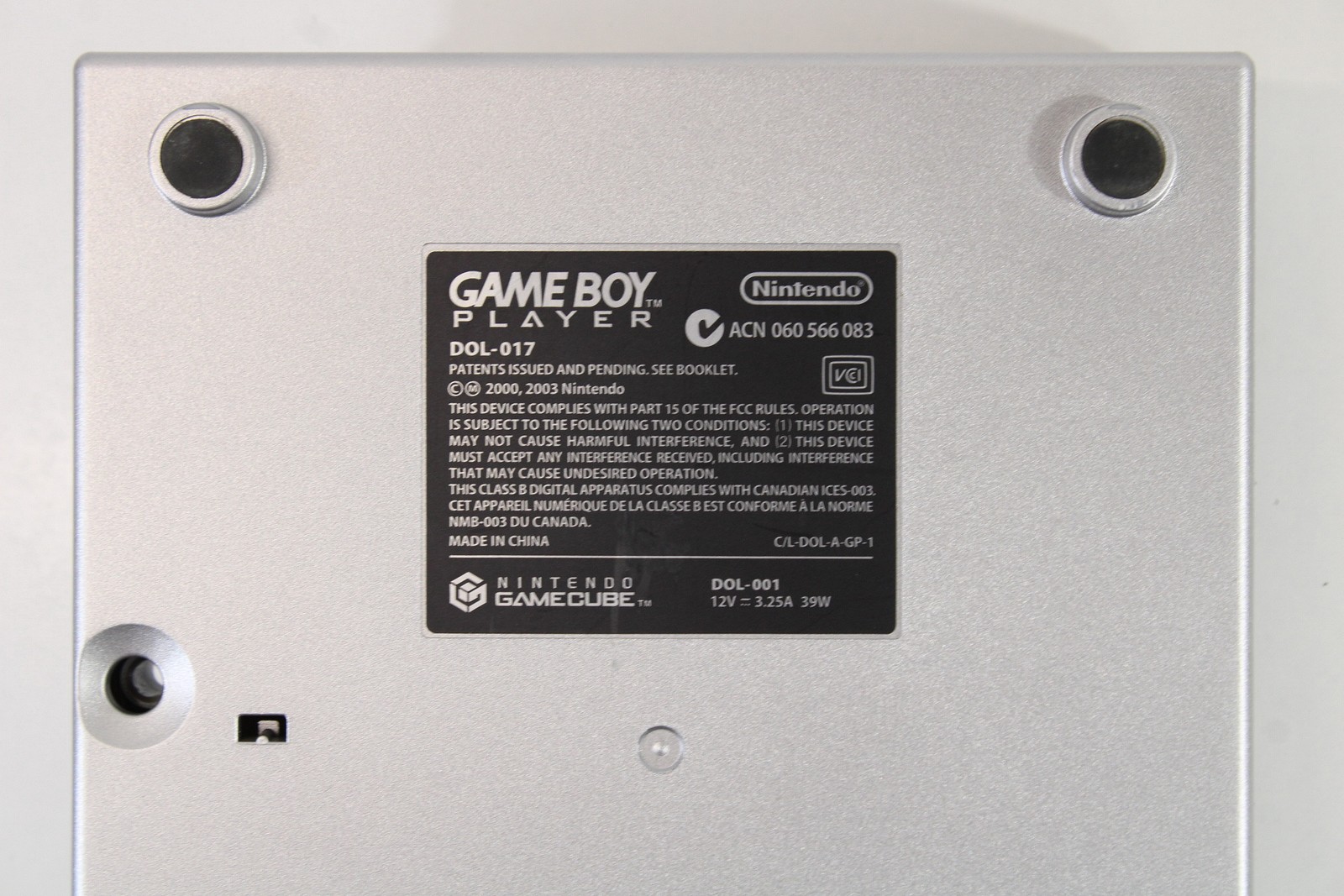 Nintendo GameCube Gameboy Advance GBA Player Replacement Shell Only Silver KPG61