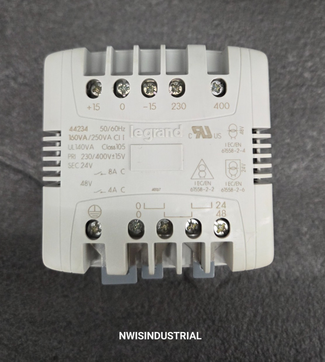 Legrand 44234 Transformer, 230/400V Input, 24/48V output, 160 VA