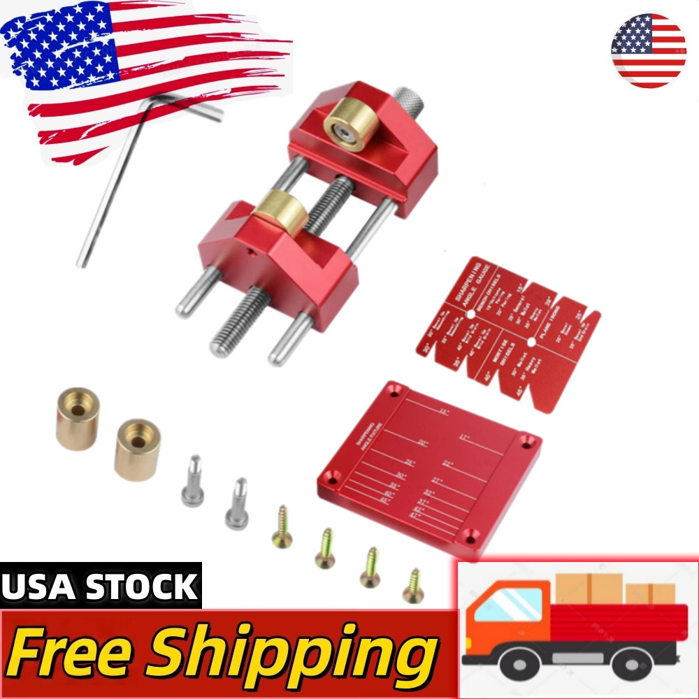 Precise Chisel Sharpening Jig Kit Honing Guide System fit Woodworking Chisels