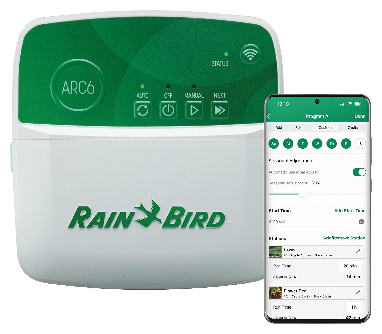 Rain Bird ARC6I ARC6 Smart WiFi Irrigation Controller 6-Zone Indoor