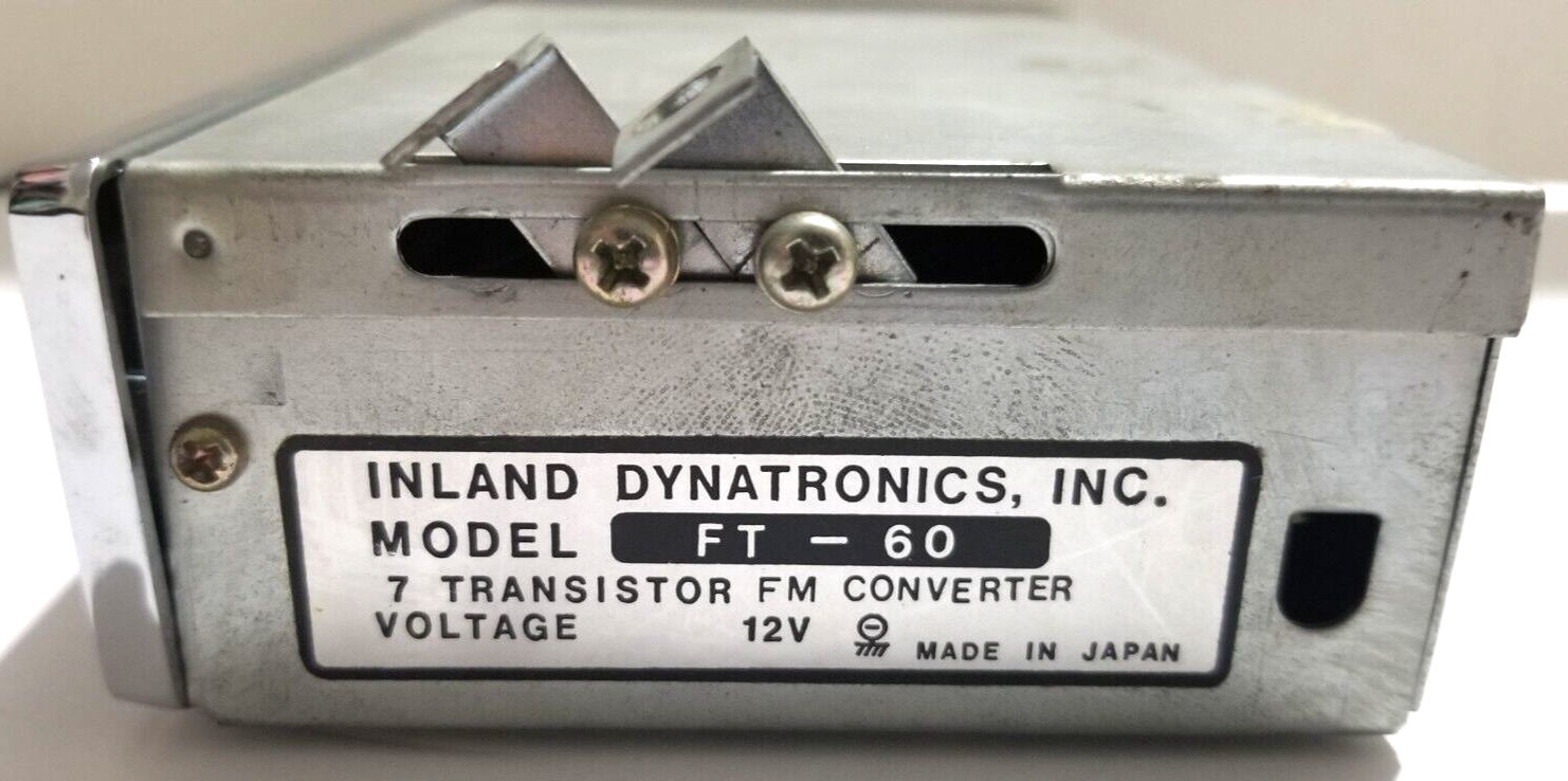 Inland Dynatronics Universal Manual Tuned All Transistor 12 Volt Radio Vintage
