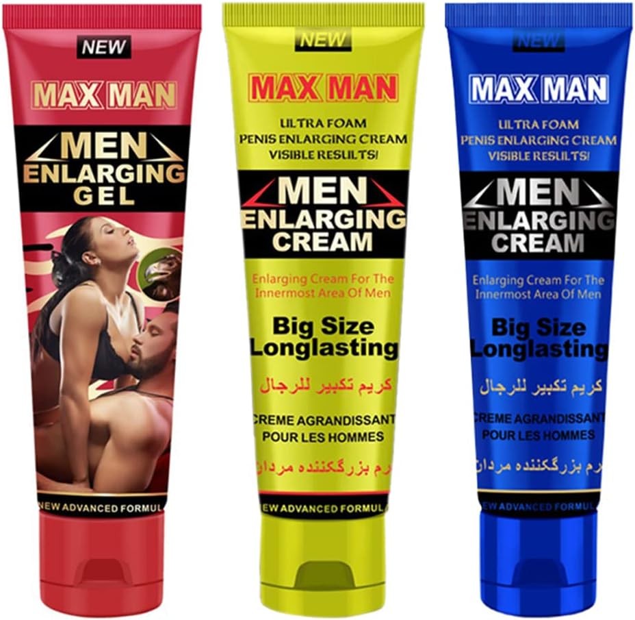 3X Mens Enhancement Cream Max Man Men Enlarging Gel Delay Cream Massage Oil