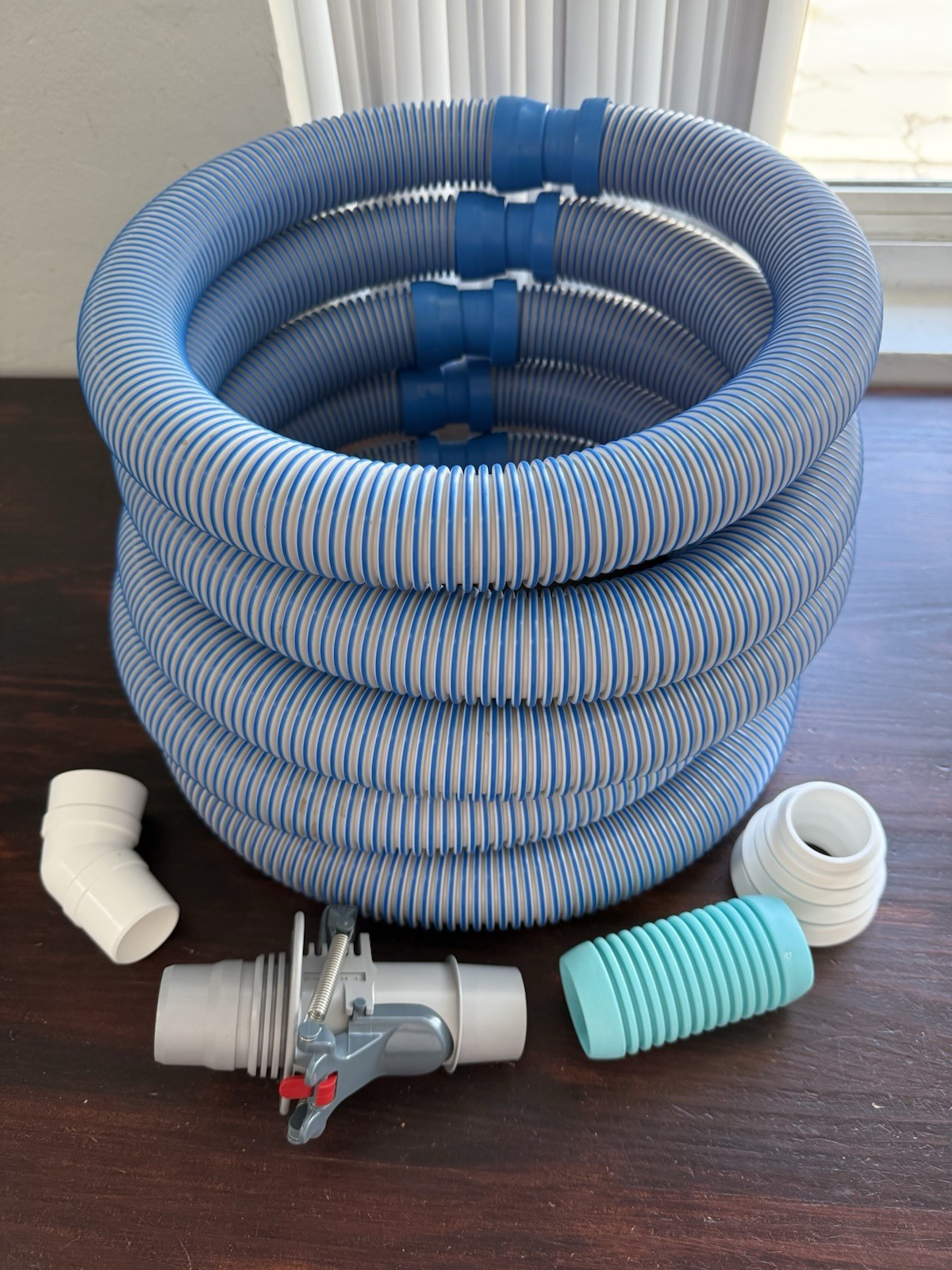 LOT Pool Vacuum Hose 5pk 48" Flowkeeper Valve Connector Elbow In Ground Cuff