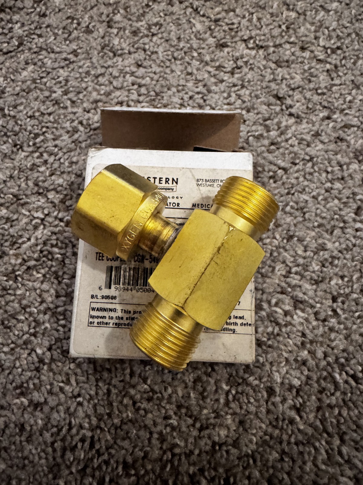 Western Enterprises TEE COUPLER CGA540 | T-62