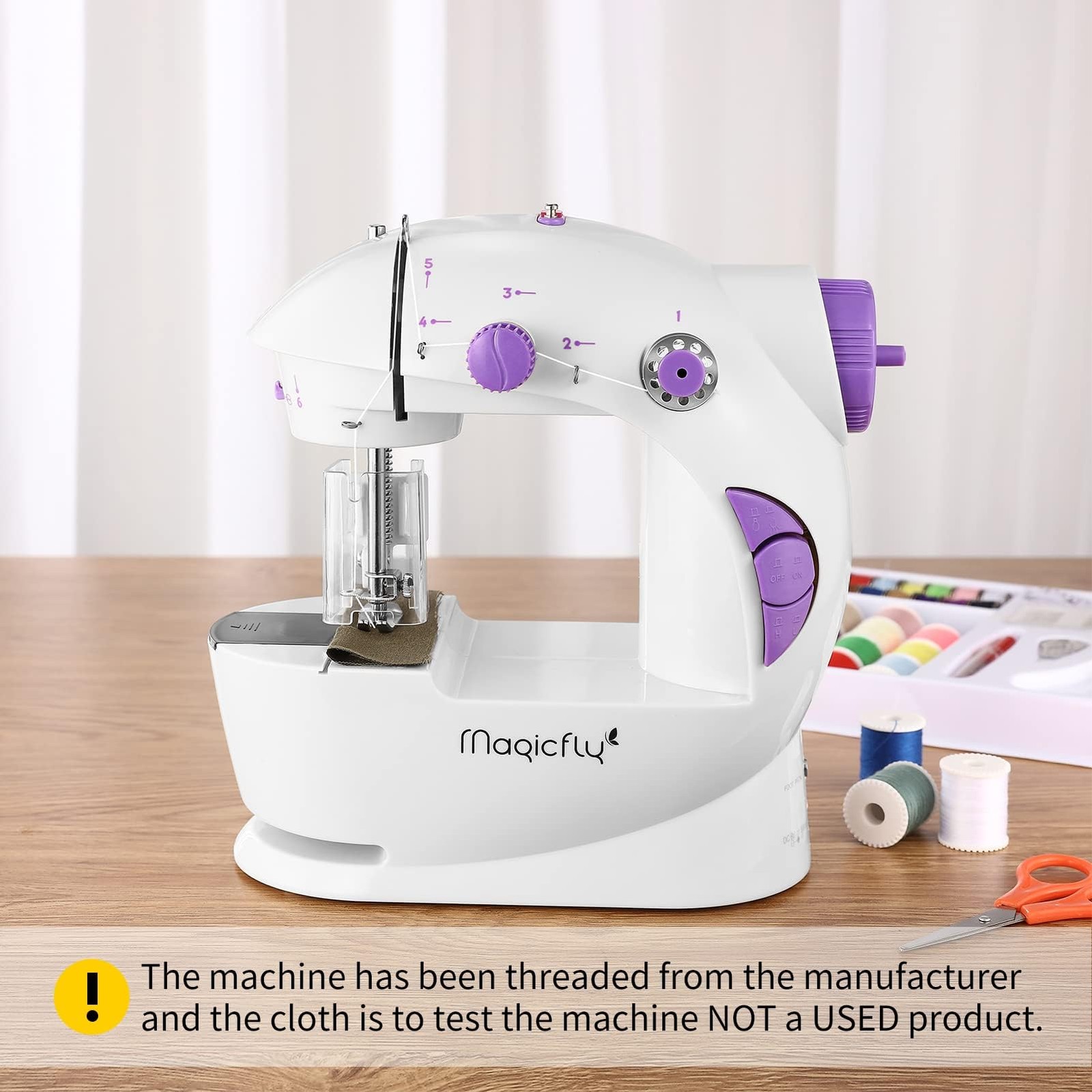 Mini Sewing Machine with Extension Table, Dual Speed Portable Sewing Machine for