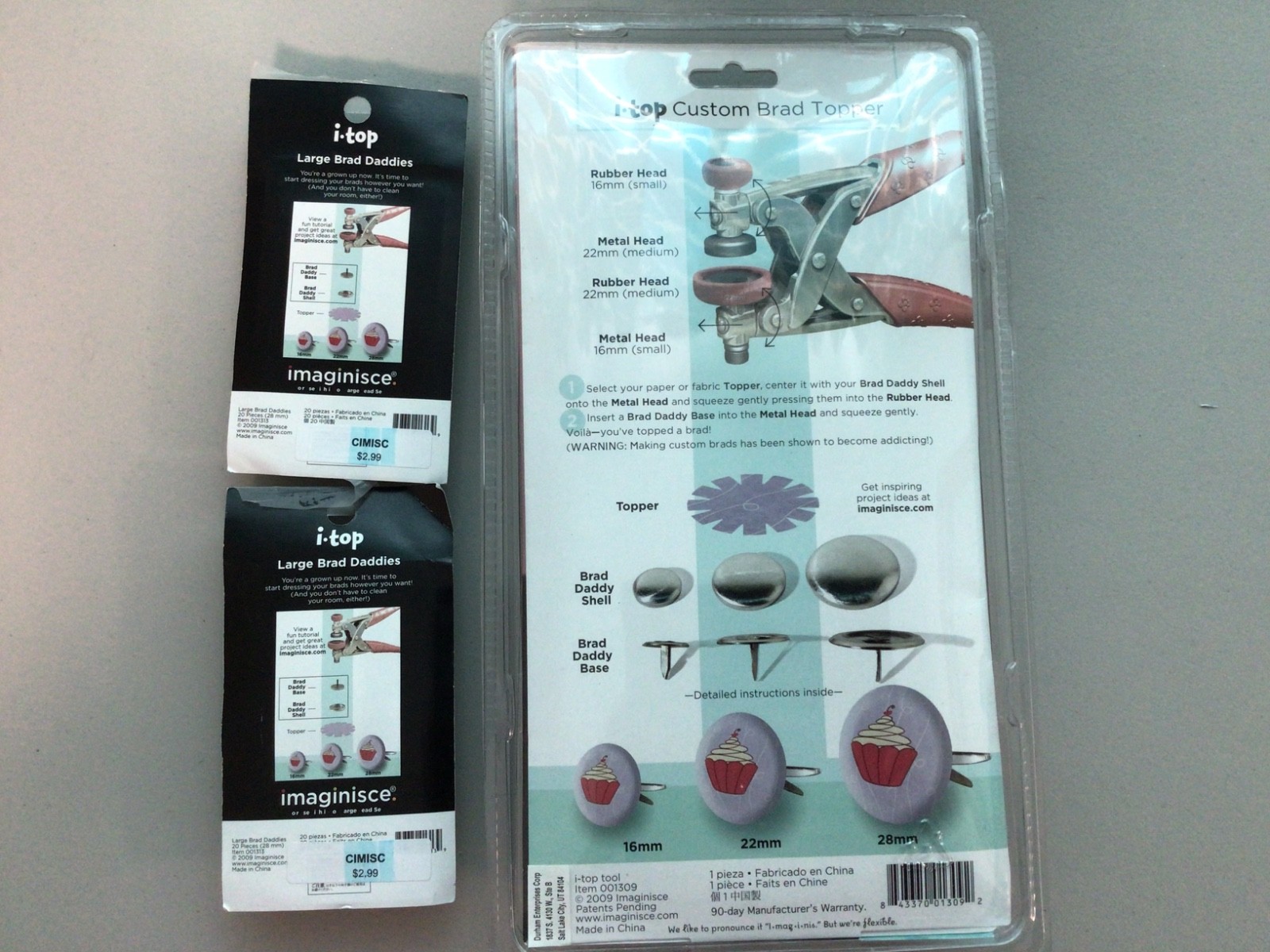 Imaginisce i-Top Brad Maker Custom Brad Topper New in Box