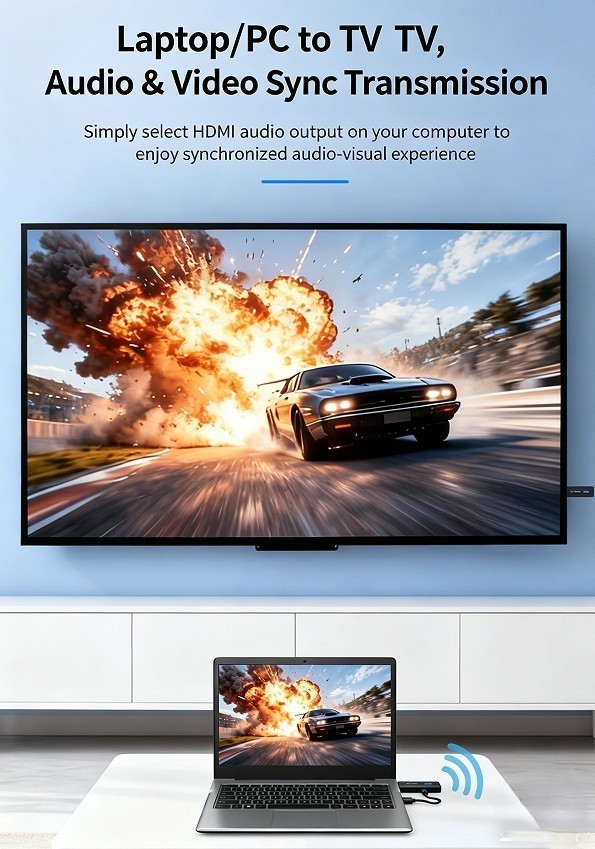 Wireless HDMI Video Extender Transmitter Receiver Wireless Screen Cast Adapter