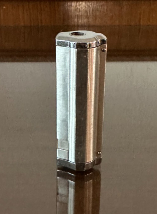 Slim Portable Refillable Silver Metal Lighter