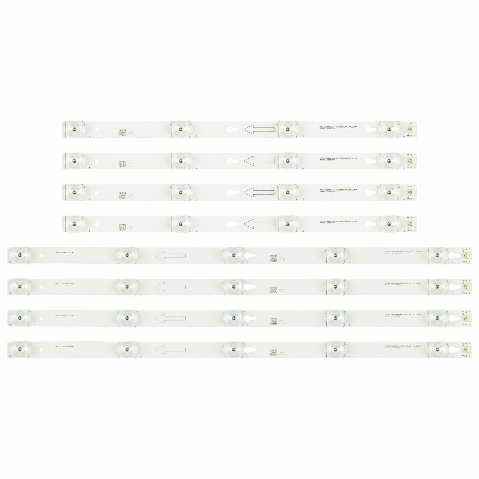006-P1K3527A LED Backlight Strips (8) FOR TCL 49S401 49S403 49S405 30876