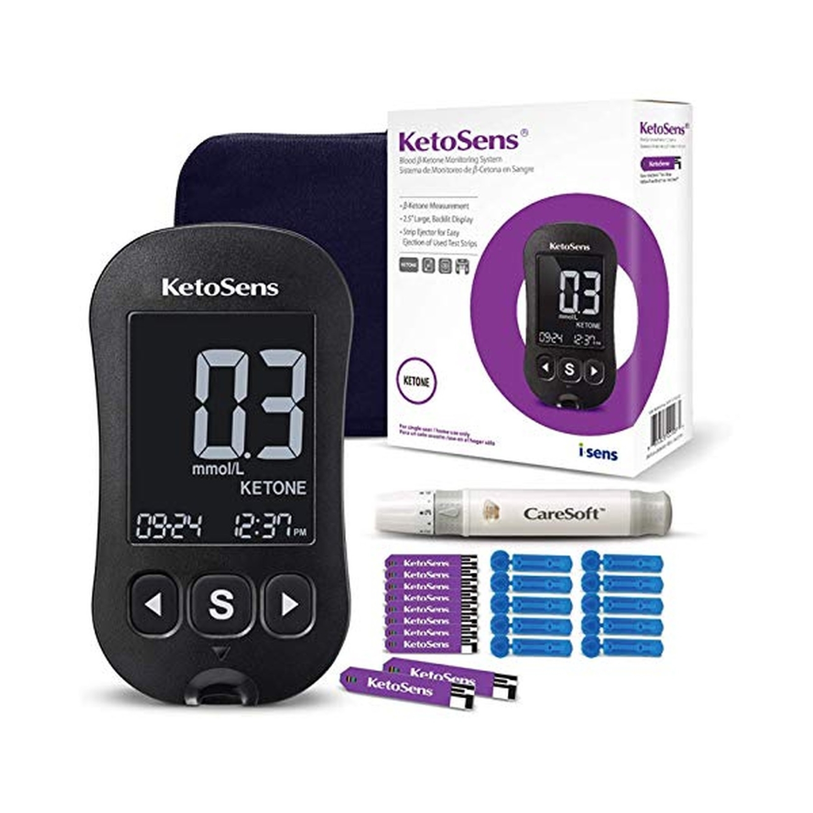 KetoSens Blood Ketone Monitoring Starter Kit: Ideal for Keto Diet with App. I...
