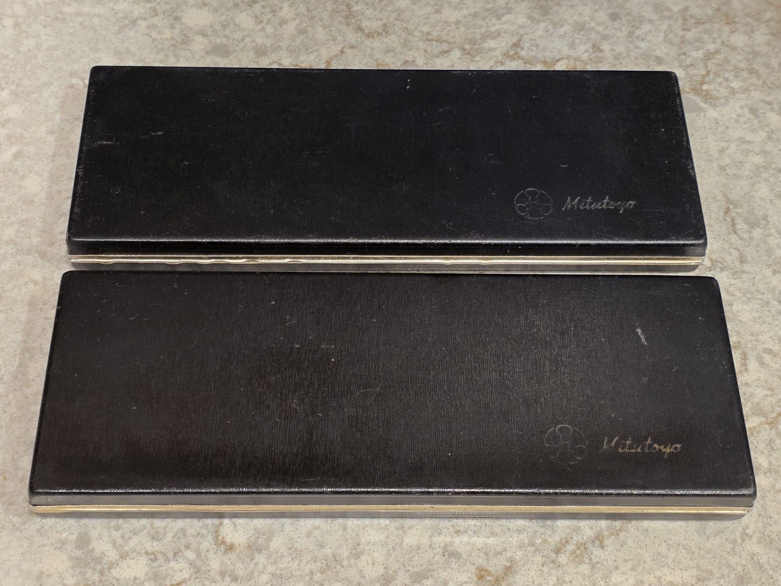 Lot of (2) Vintage Mitutoyo Caliper Case - Empty Cases Only