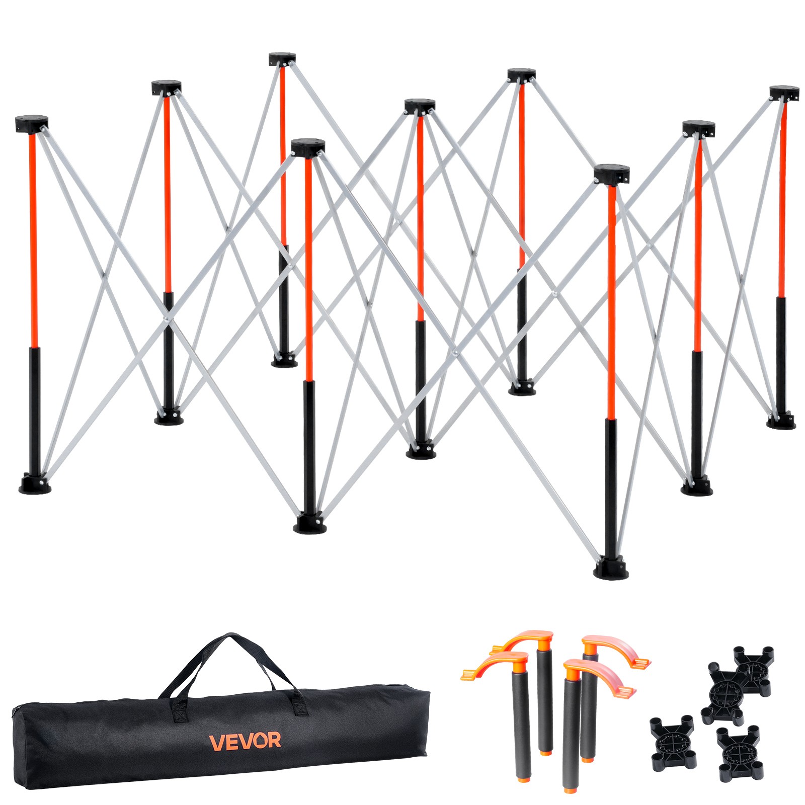 VEVOR Portable Folding Workstand 4.15 x 4.15ft Collapsible Work Stand 3500lbs
