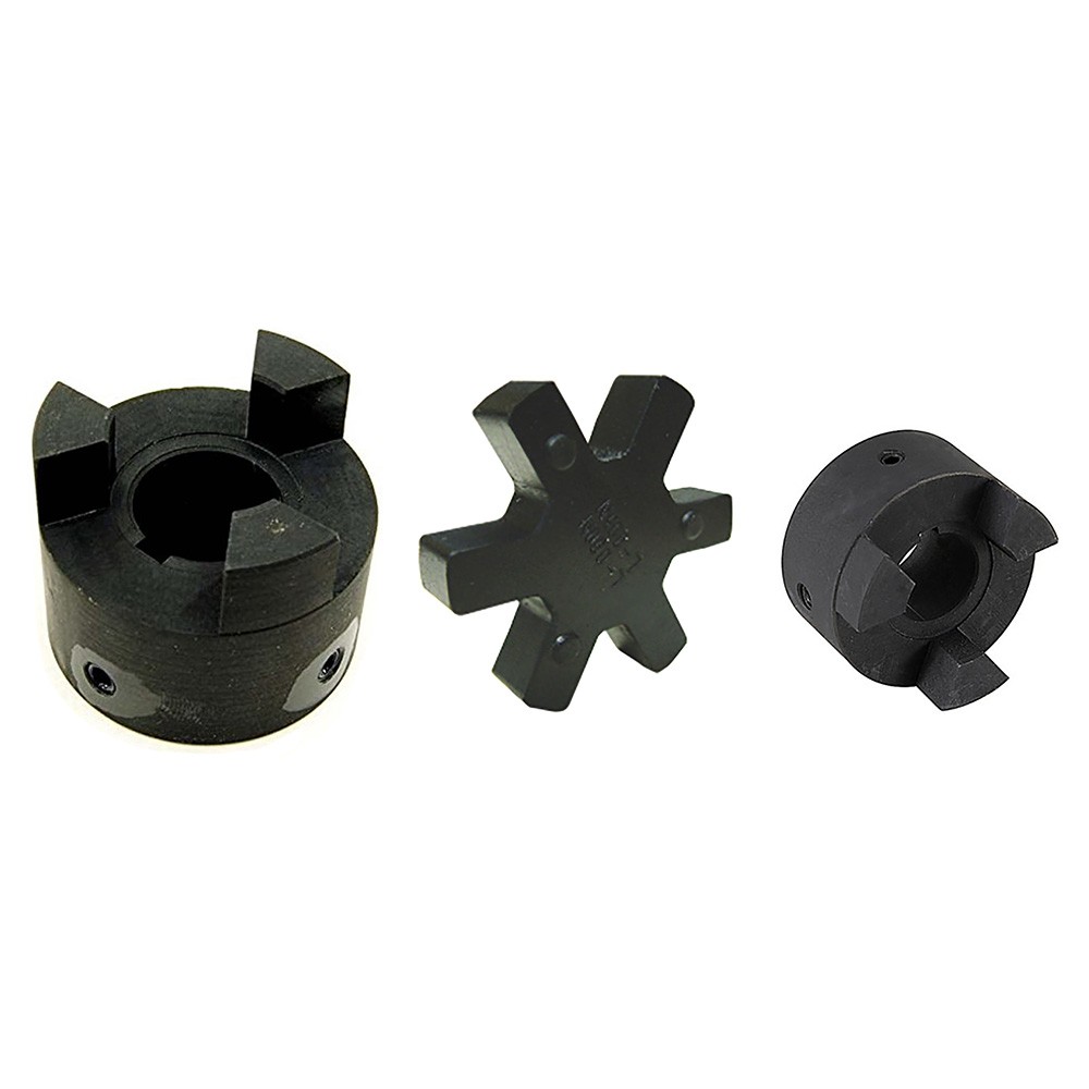 L095 ( 5/8" to 1" ) L-Jaw Coupling Set w/ Rubber Spider Coupler LO95