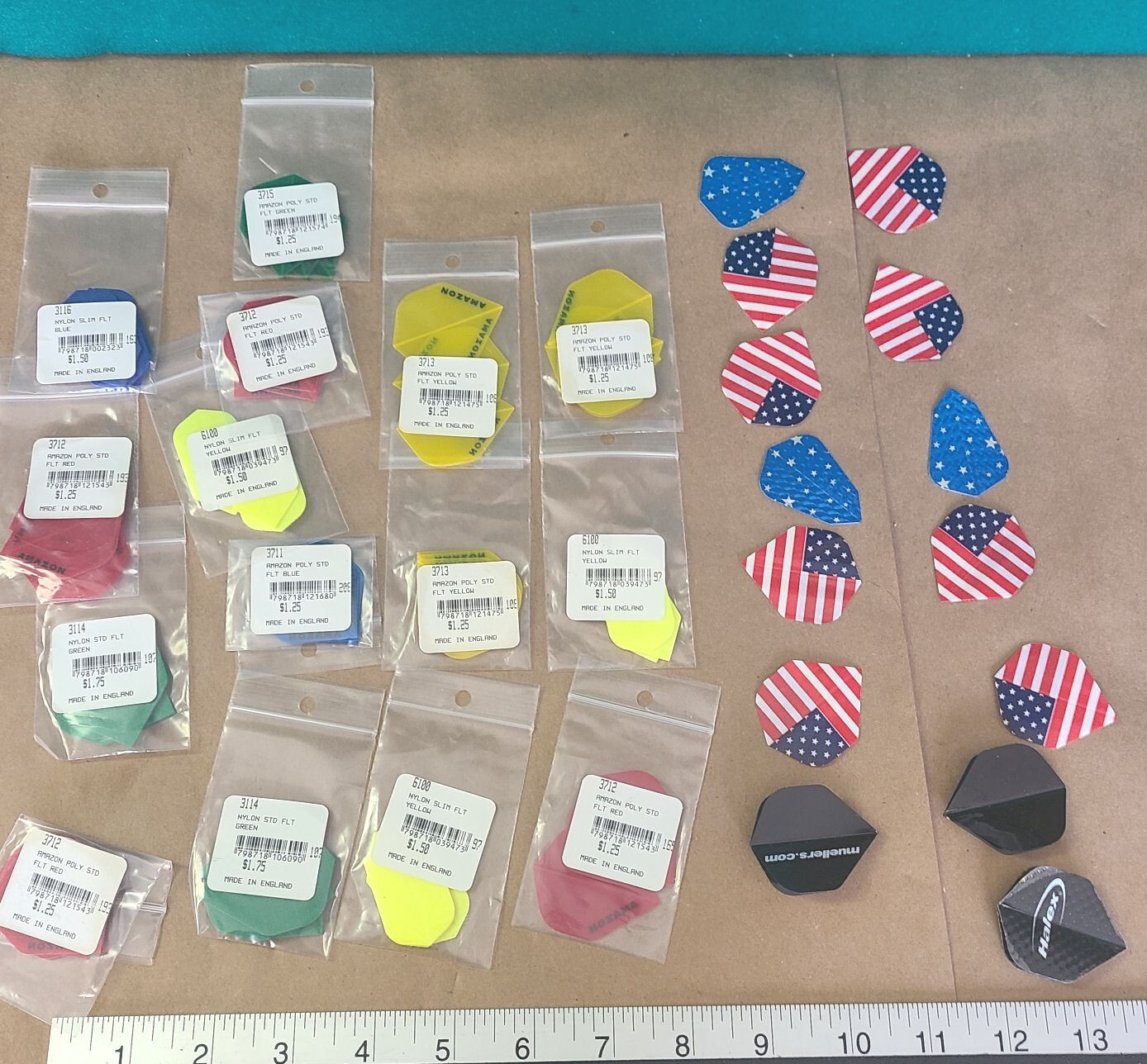 Darts flights for steel or soft tip darts - lot of 29 for 1 price