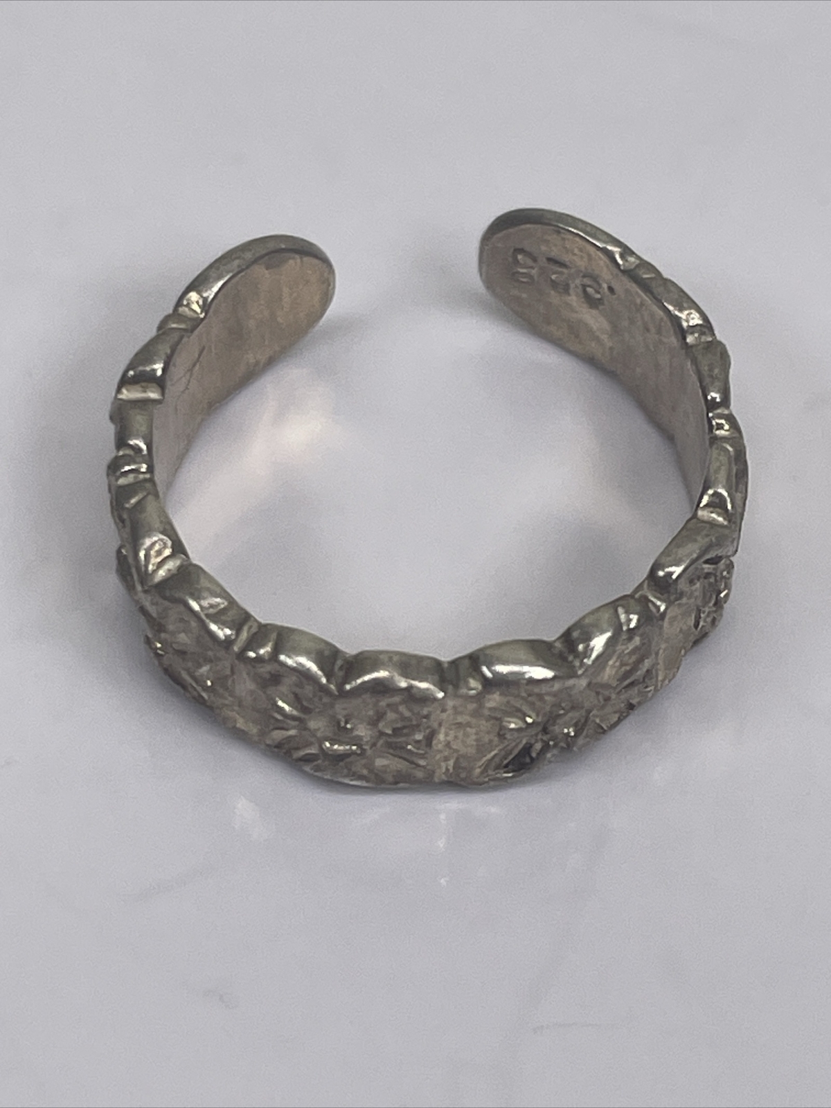 Vintage Sterling Silver Toe Ring  925 One Size Hand Crafted Women's Jewelry Cute