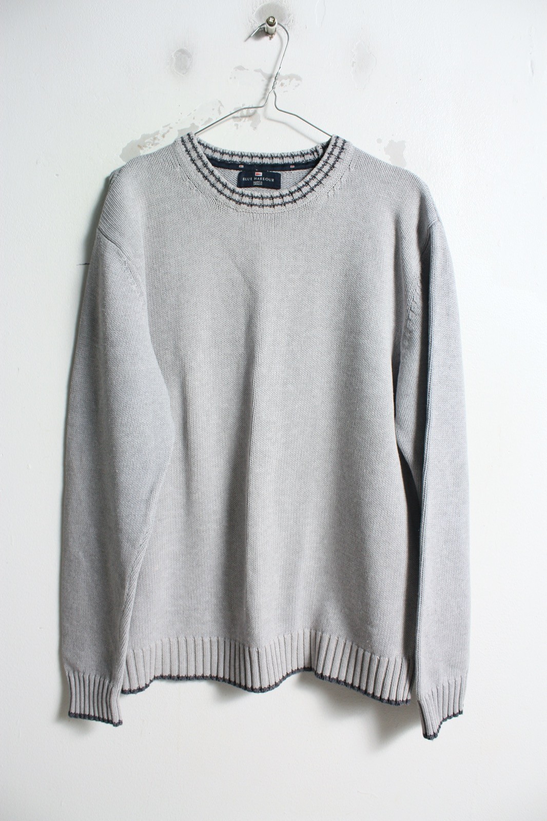 M&S Marks & Spencers Mens Knitted Jumper - Grey - Size Medium (e42)