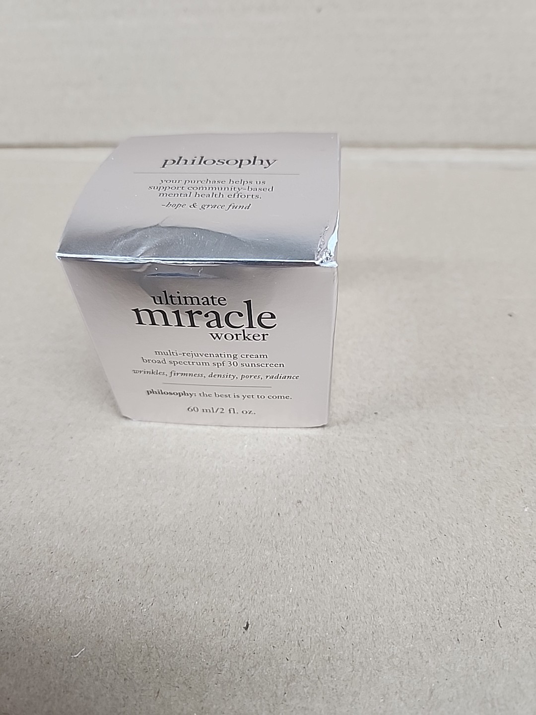 Philosophy ULTIMATE MIRACLE WORKER Multi Rejuvenating Cream 2oz No Box