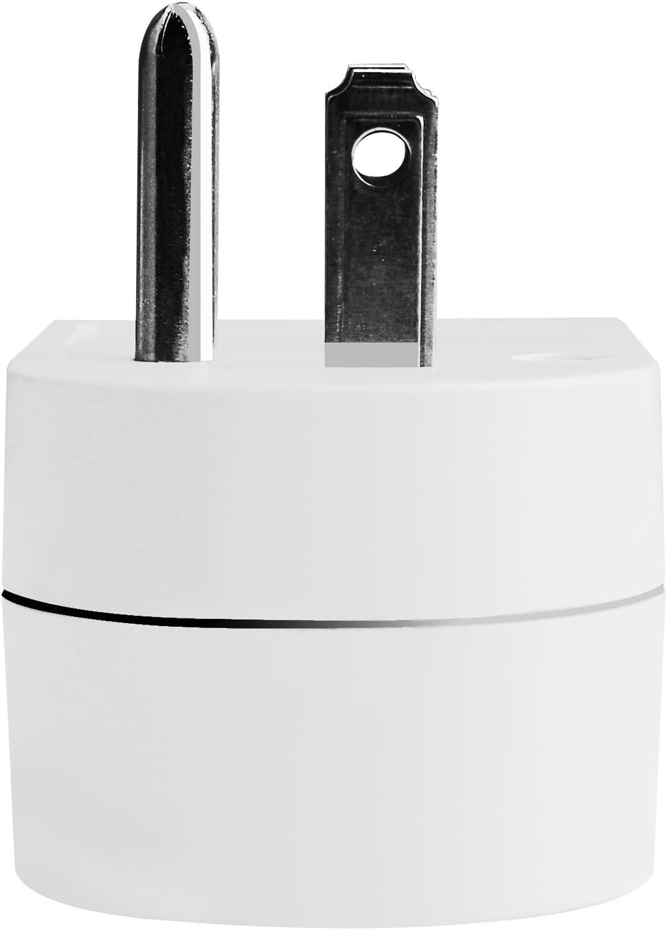 Compact Grounded Outlet Adapter with Indicator Light – 245J Protection, 2 Pack
