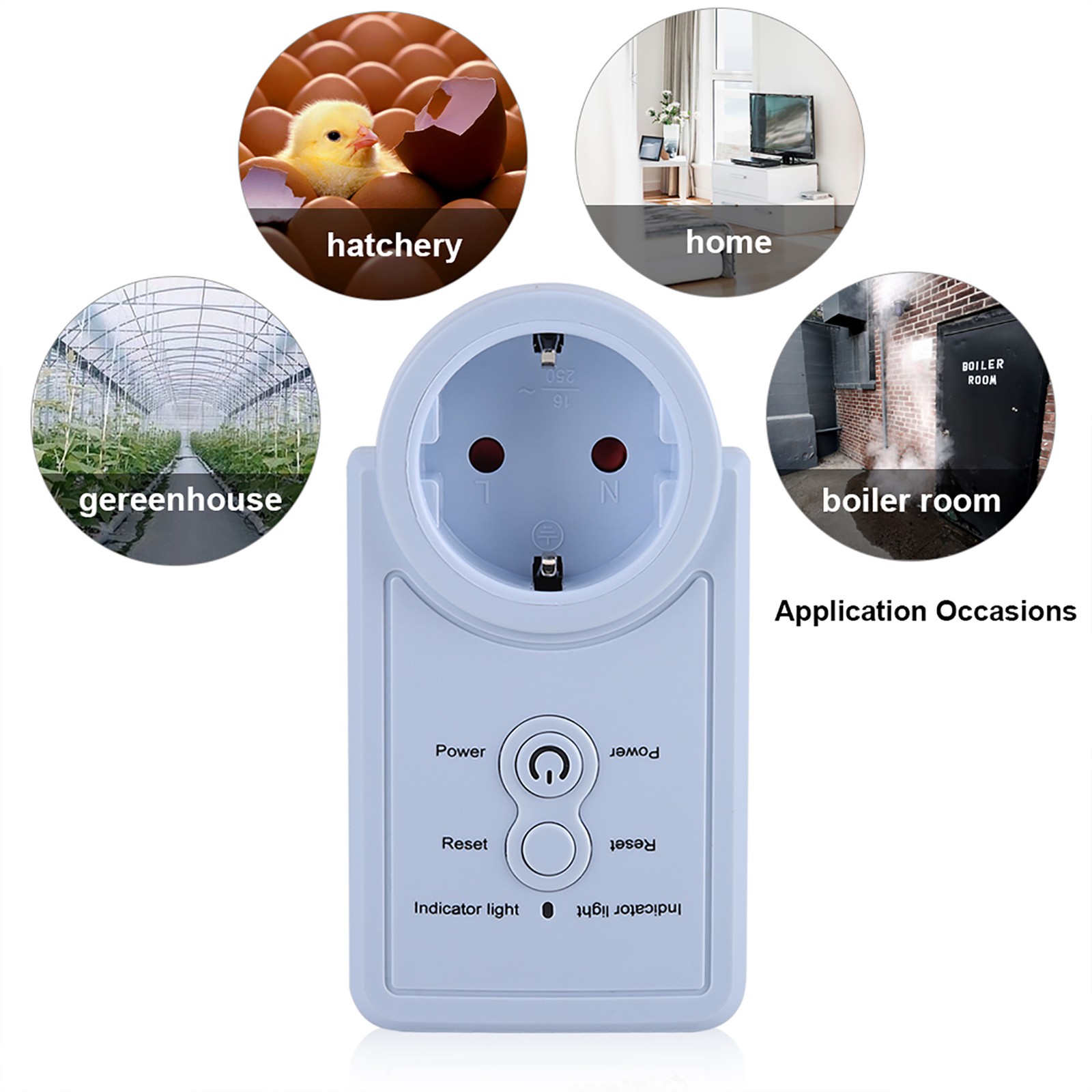 Hot Smart GSM Power Outlet Plug Socket With Temperature Sensor SMS Command