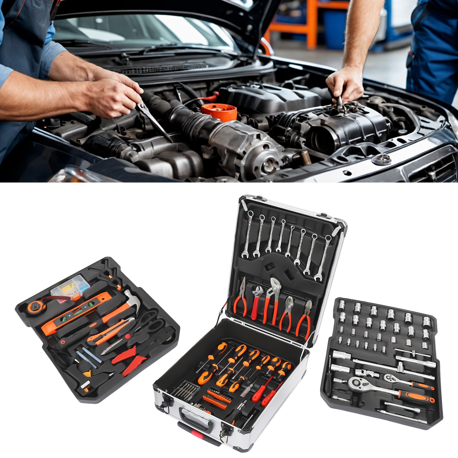 Trolley Case Tool Box Set Household Hand Tool Kit Mixed Hand Tool Kit 187pcs