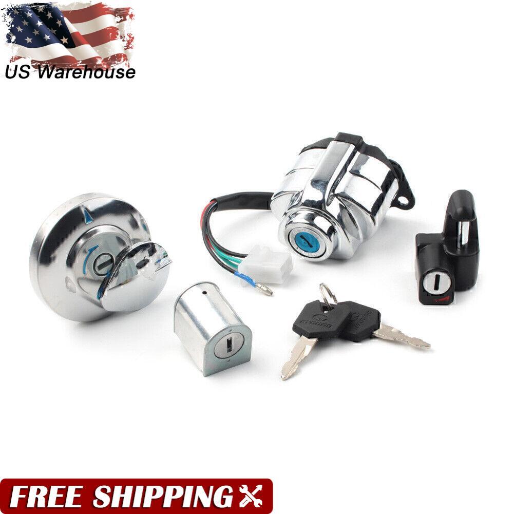 Ignition Switch Fuel Gas Cap Lock Keys for Honda VTX1300C 05-09 VTX1300S 05-07