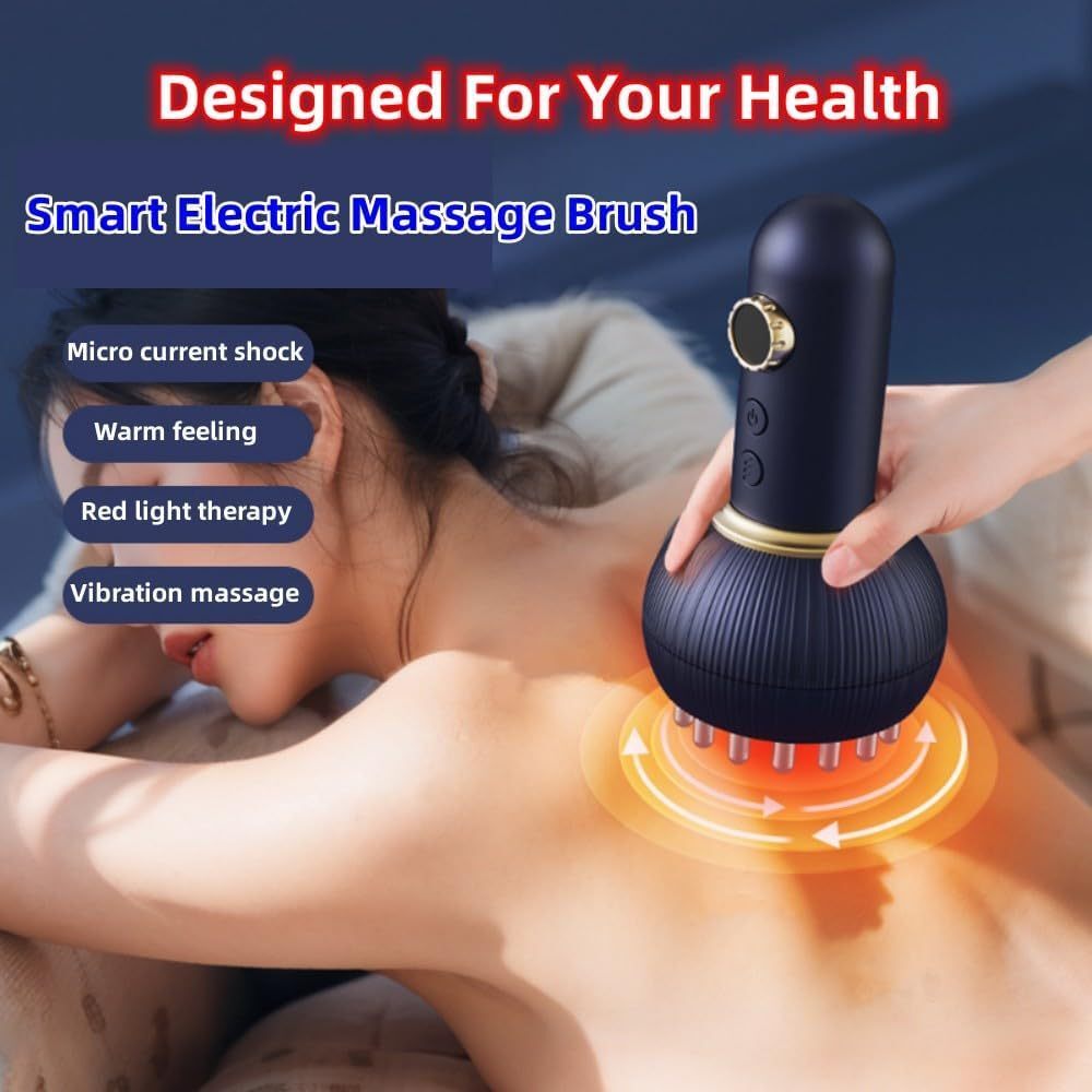 Lymphatic Drainage Cellulite Massager Microcurrent, Red Light, Heat & Vibration