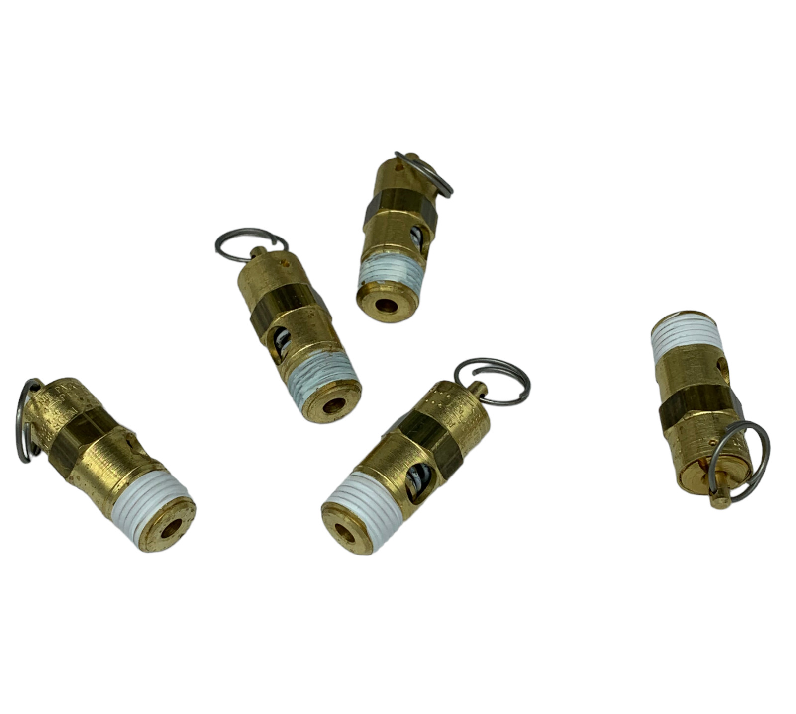 5PK American Made 1/4 NPT Compressor Safety Pop Off Valve 35 PSI Bulk Shop PK