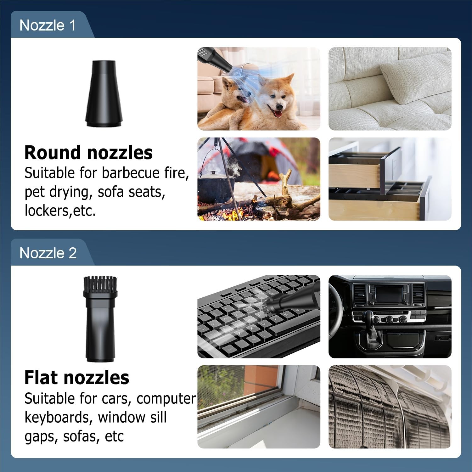 Eco-Friendly Portable Air Duster with HEPA Filter – Efficient Dust Removal
